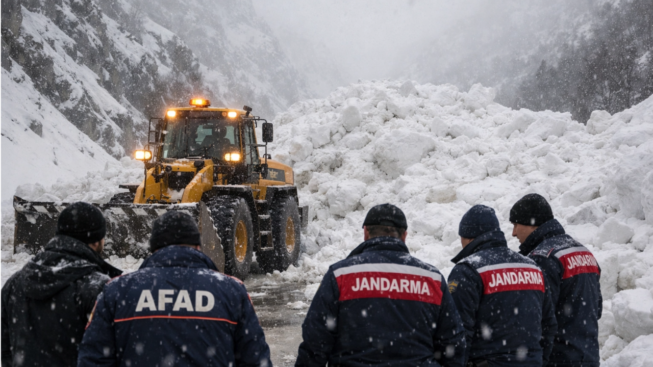Tunceli’de çığ düştü! Ovacık kara yolunda korku dolu dakikalar